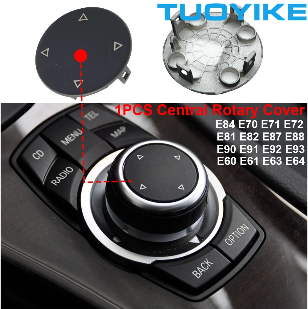 Car Interior Console CIC i-Drive Multimedia Control Button For BMW 1 3 5-Series X1 E84 X5 X6 E70 E71 E81 E82 E90 E91 E92 E60 E61