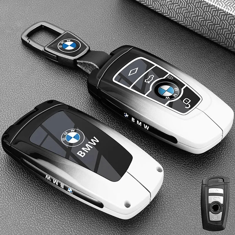 Alloy Metal Car Remote Key Case Cover Shell Holder For BMW F30 F20 F10 F18 F22 F01 X3 X4 F06 F02 M3 M5 Auto Keychain Accessories