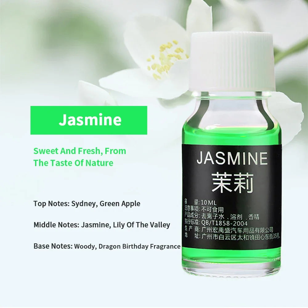 10ML Car Perfume Refill Air Freshener Natural Plant Essential Oil Aroma Diffuser Fragrance Humidifier Freshener Auto Accessories