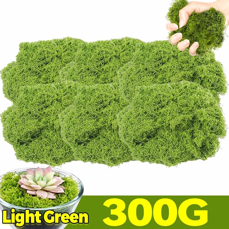 Artificial Green Plants Eternal Life Moss DIY Craft Faux Preserved Plant Moss Lawn Mini Landscape Fake Grass Plant Potting Decor