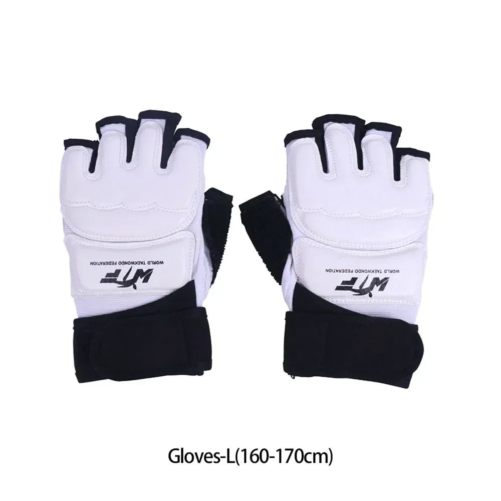 1 Set Boxing Gloves Taekwondo Protective Foot Cover Martial Arts Combat Protective Training Hand and Foot Protection Set