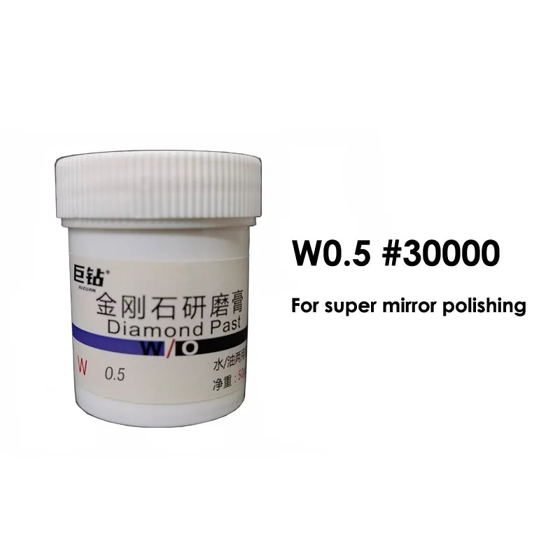 50g W0.18-60 Diamond Paste Compound Mold Die Mirror Polishing Lapping Syringes Micron Glass Jade Jewelry Metal Buffing Grinding