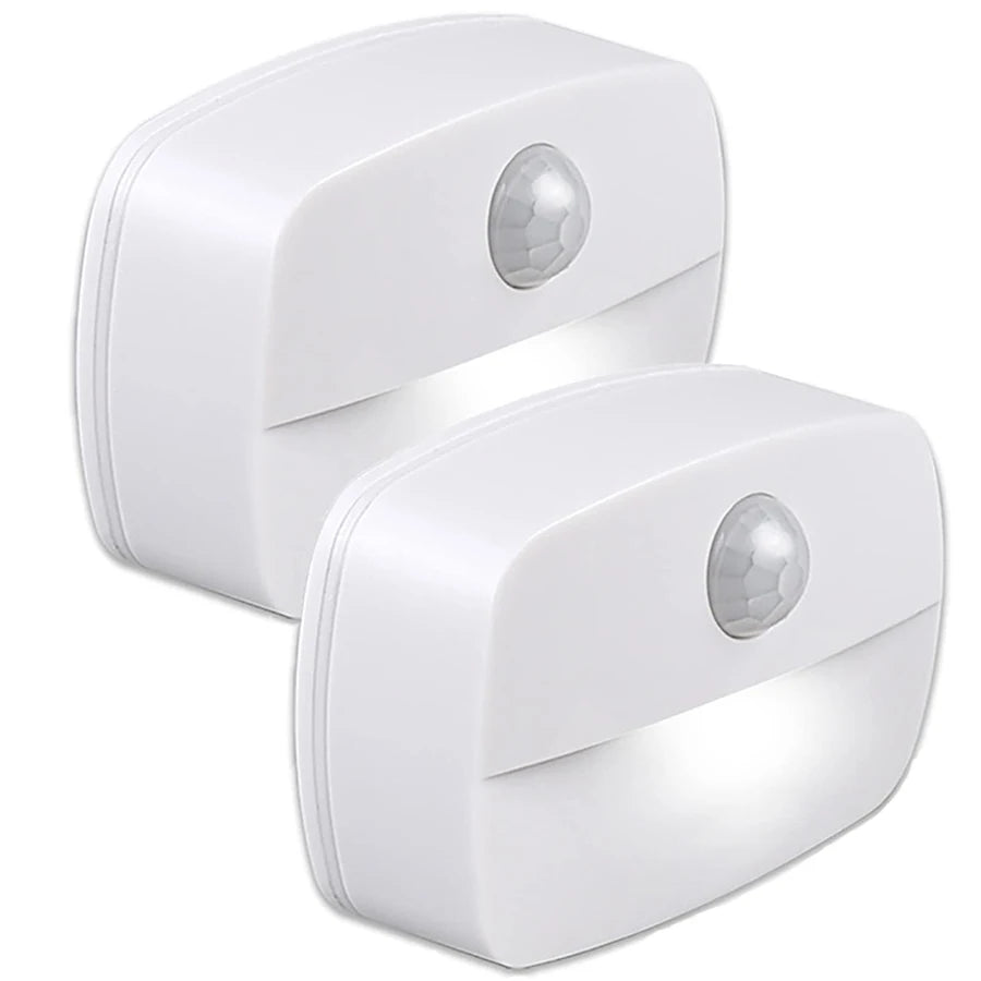 Motion Sensor Light Indoor LED Night Light Stick on Nightlight Battery Operated Lights for Hallway Stair Bathroom Closet Bedroom