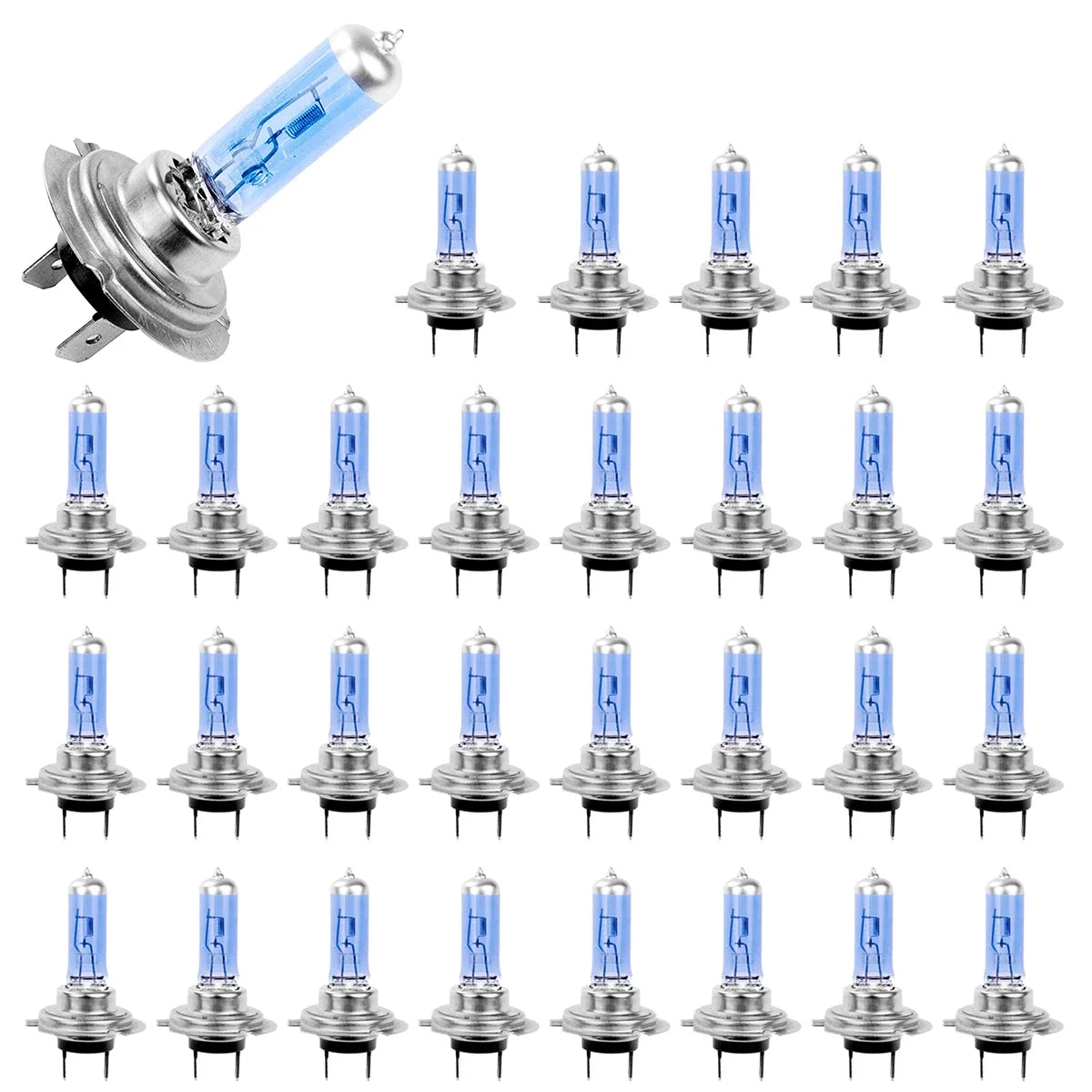 30/1PCS 100W 6000K H7 LED Headlight Super Brigh Daytime Running Lamp Light  Xenon White HALOGEN Car Fog Light Bulbs