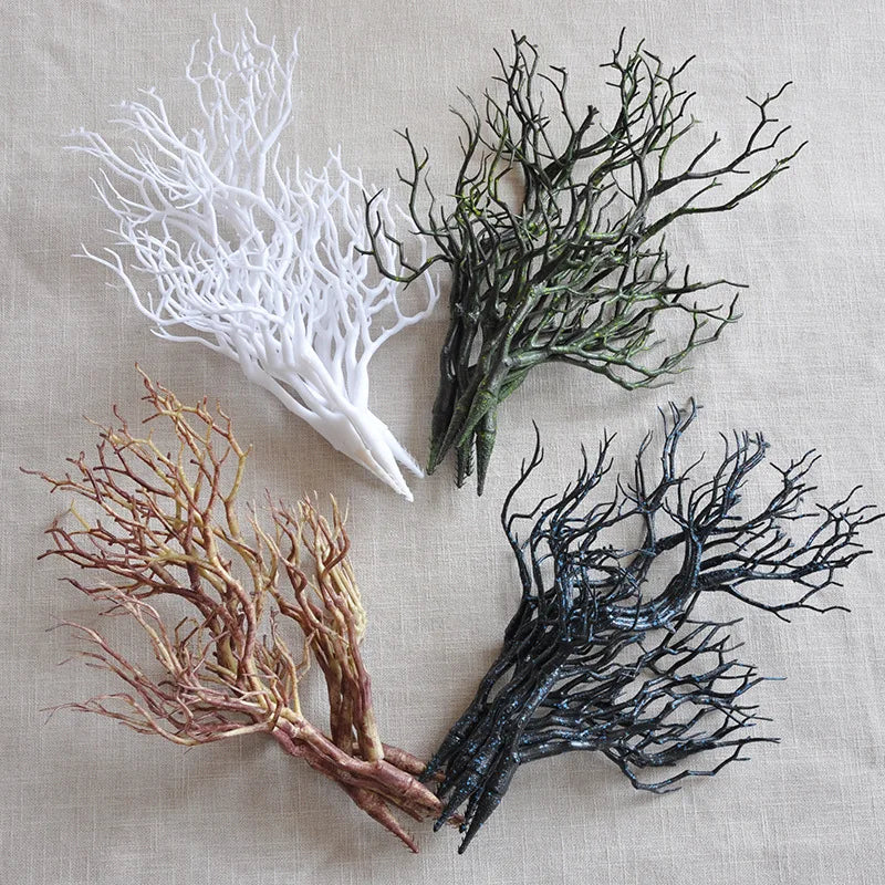 Simulated Small Tree Branches Plants Coral Antlers Living Room Christmas Ornaments DIY Plastic Accessories Decorative Shapes