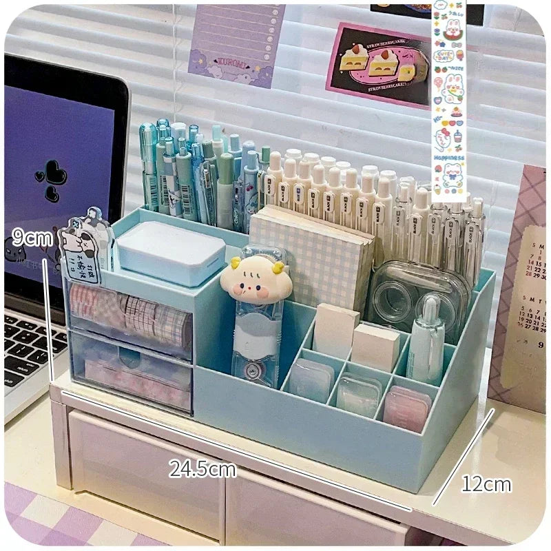 Cute Nine-Grid Desk Organizer