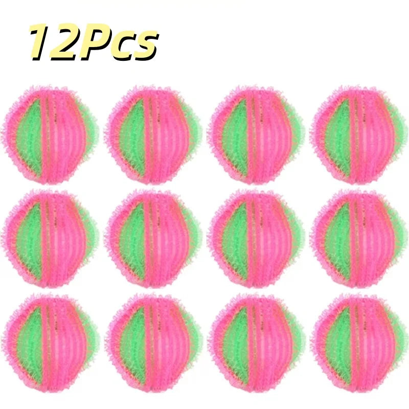 6/12 Pcs Laundry Pet Hair Filter Balls Lint Remover Washing MachineFloating Ball Reusable Nylon Balls Lint Catcher