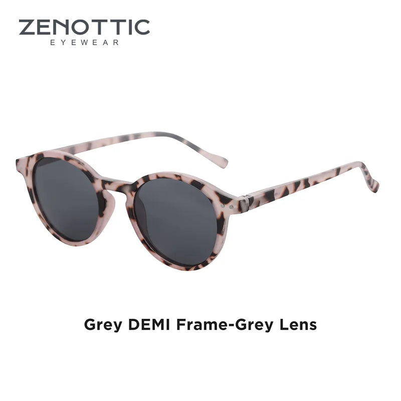 ZENOTTIC (S Size) Retro Circular Polarized Sunglasses 2026 2025 Men Women Vintage Small Round Sun Glasses UV400 Goggles Shades
