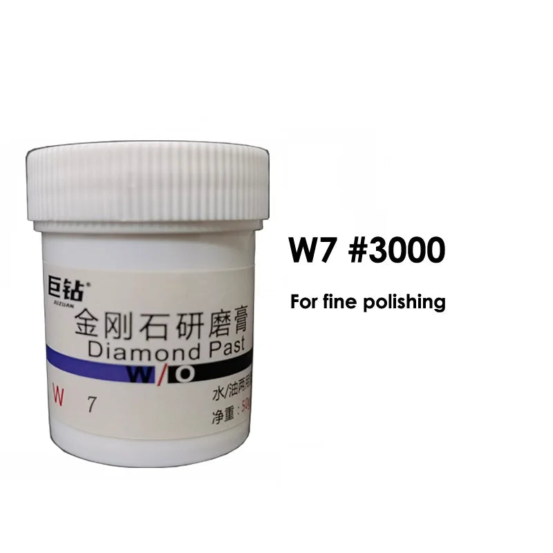 50g W0.18-60 Diamond Paste Compound Mold Die Mirror Polishing Lapping Syringes Micron Glass Jade Jewelry Metal Buffing Grinding