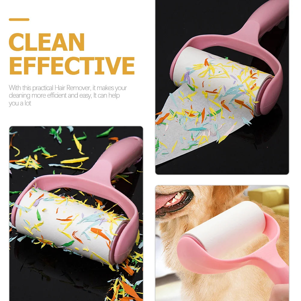 12 Pcs Roller Hair Sticker Puppy Remover Portable Lint Rollers Pet Cat Dog Rug Curler Refill Brush for Carpet