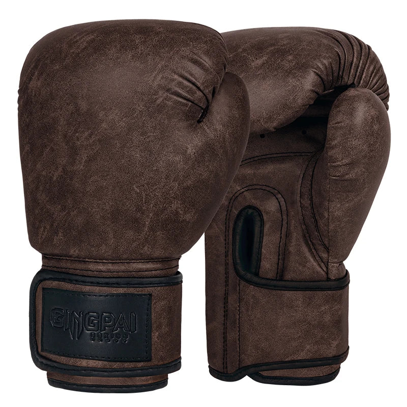 Classic Vintage Boxing Gloves Adult Kids Women/Men Boxing Glove MMA Muay Thai Boxe De Luva Mitts Sanda GYM Equipment 6 8 10 12OZ