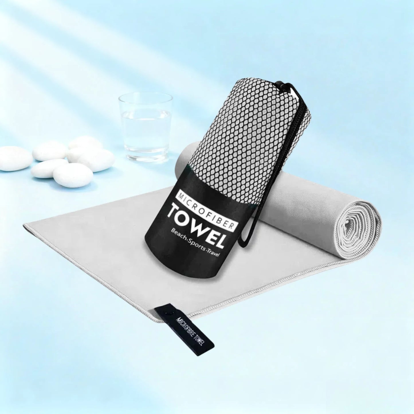 Microfiber Quick-Dry Lightweight Sandproof Towel  Portable Compact for Swim Yoga Gym Beach Travel Sports Supplies