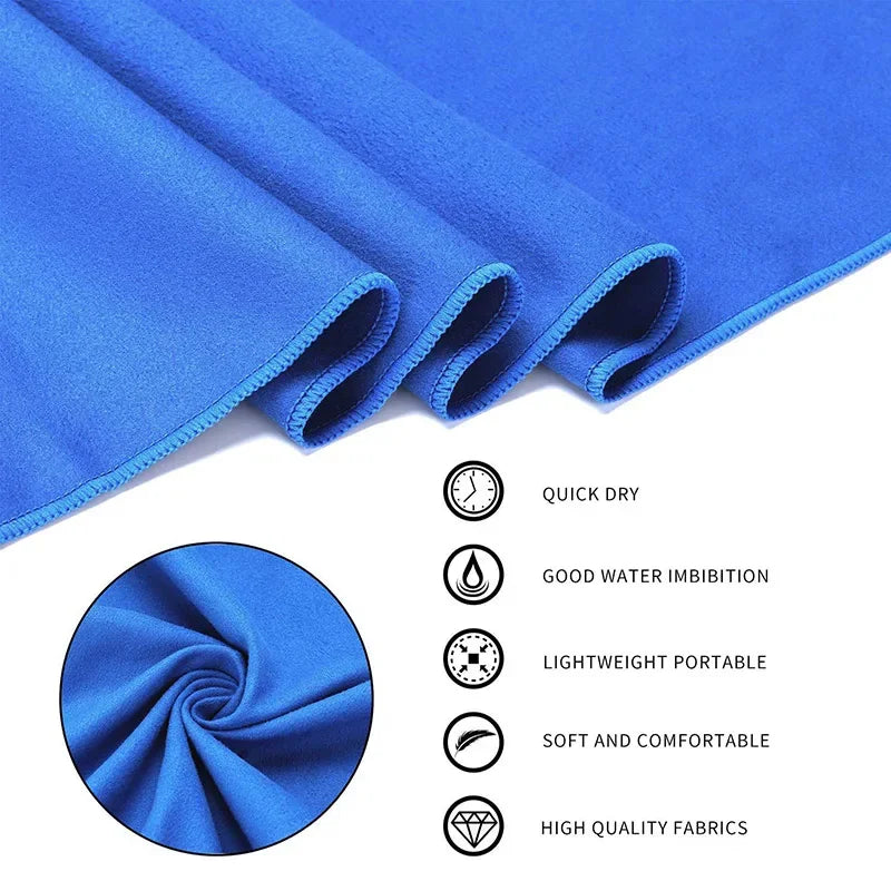 Quick-Drying Sports Towel 40x80/50x110cm Blue Grey Green Orange Swimming Gym Fitness Camping Running Beach Washcloth Towels