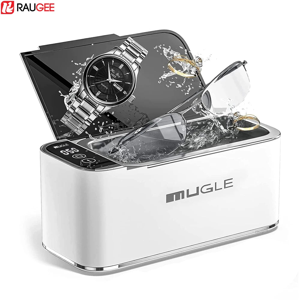 Ultrasonic Cleaner Ultrasonic Glasses Cleaner Ultrasound Washing Machine 46kHZ High Frequency Ultrasonic Jewelry Cleanser Bath
