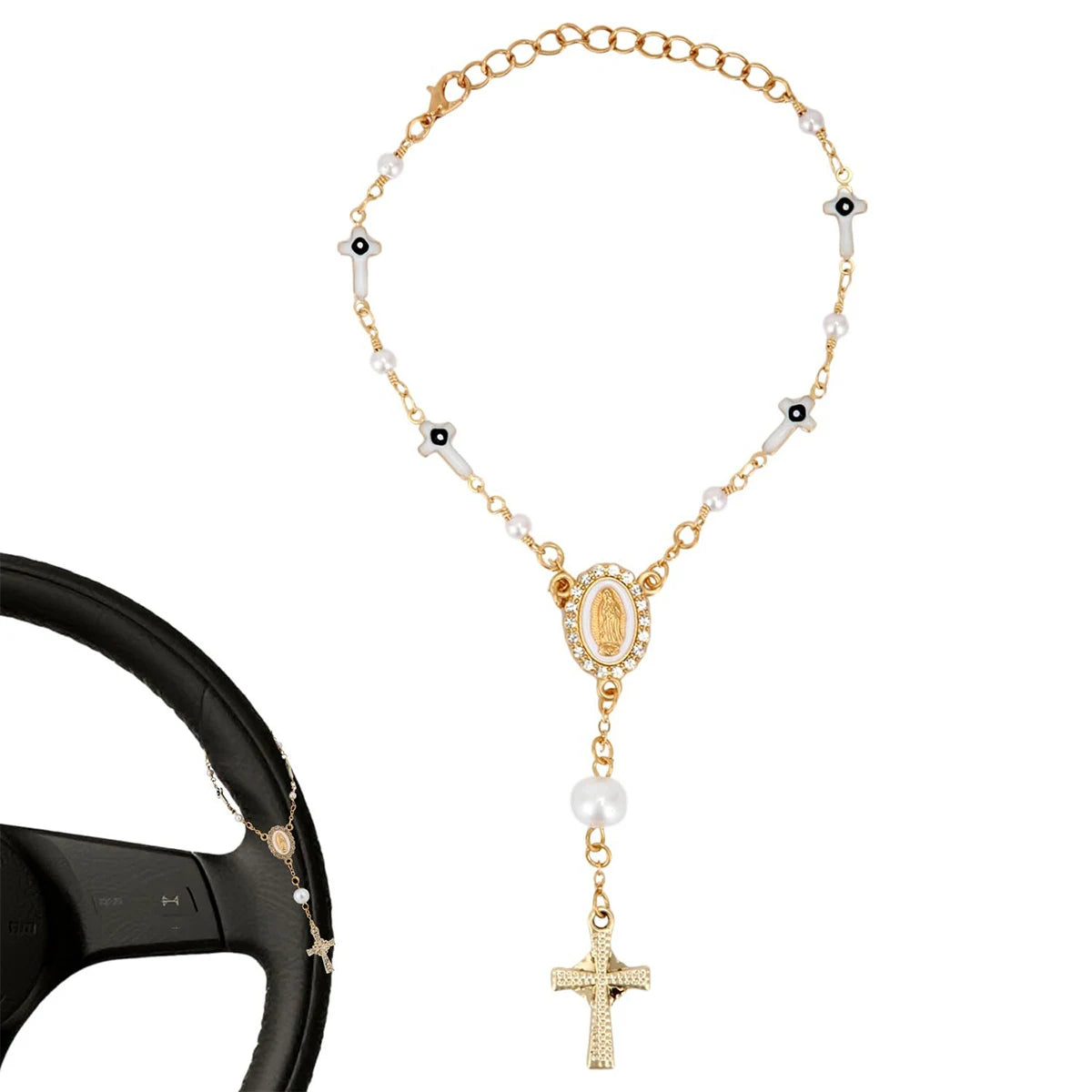 1 Steering Wheel Bead Pendant | Car Pendant Accessories | Car Pendant | Unique and Fashionable Car Pendant Decoration