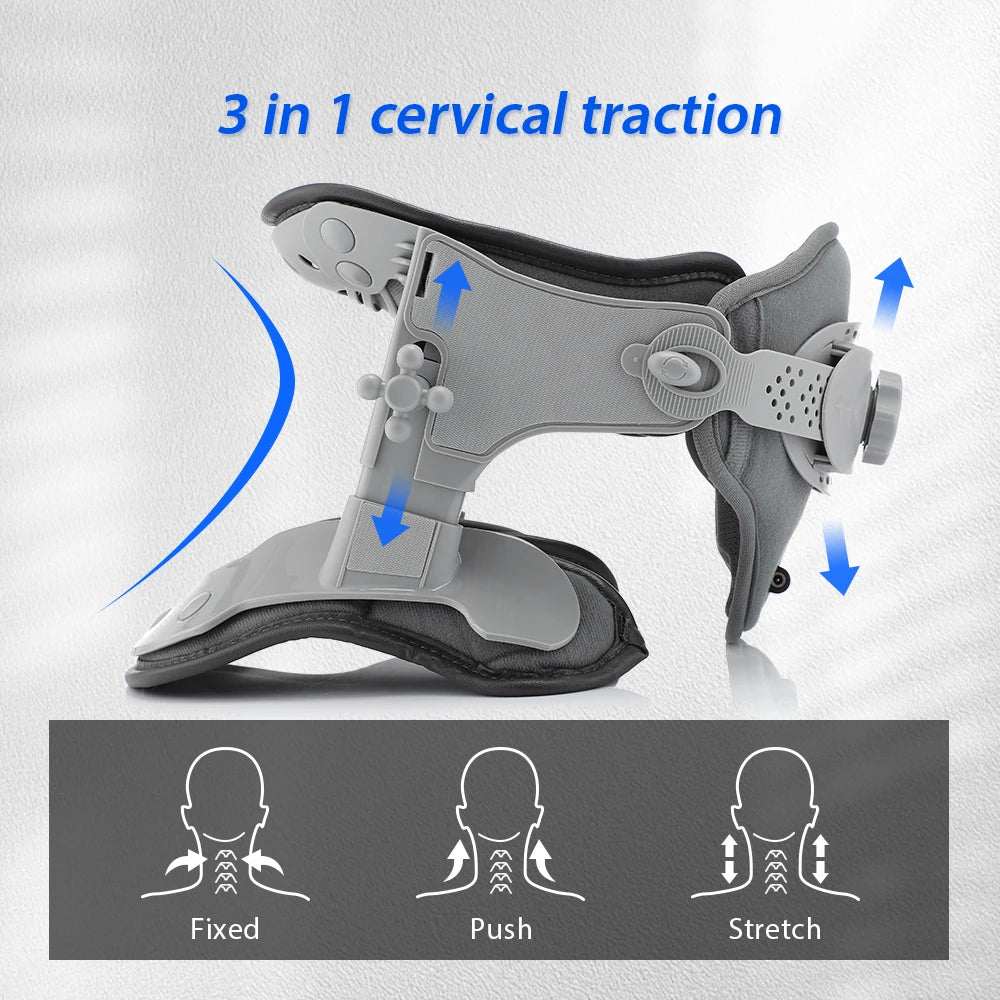 Neck Collar Cervical Traction Neck Extraction Brace Electric IR Hot Compress Inflatable Spine Support Tractor Stretching