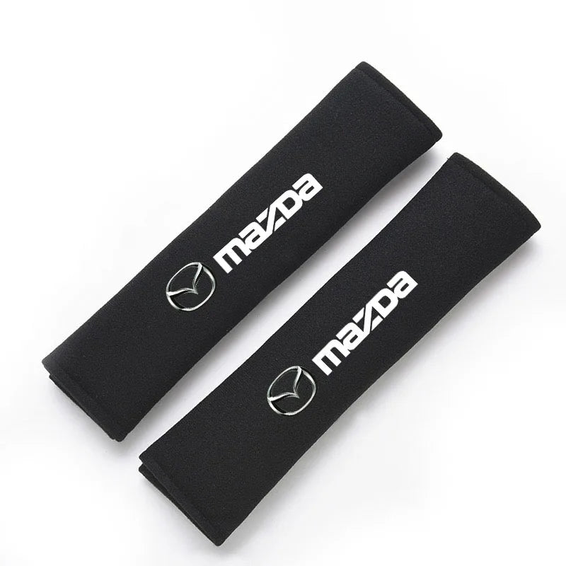 2Pcs Car Seat Belt Cotton Safety Belt Shoulder Protector Cover for Mazda 2 3 4 5 6 7 8 323 626 CX-3 5 8 9 MX-5 30 RX-8