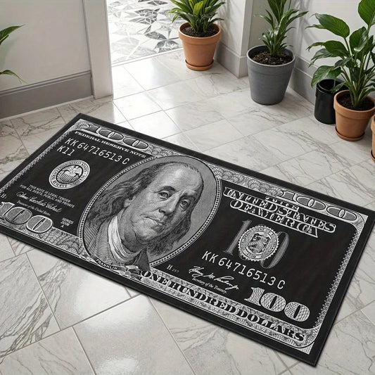 One Piece Of a Dollar-Pattern Long-Shaped Carpet For The Entrance Room Corridor Halloween And Thanksgiving Floor Mat, Home Decor
