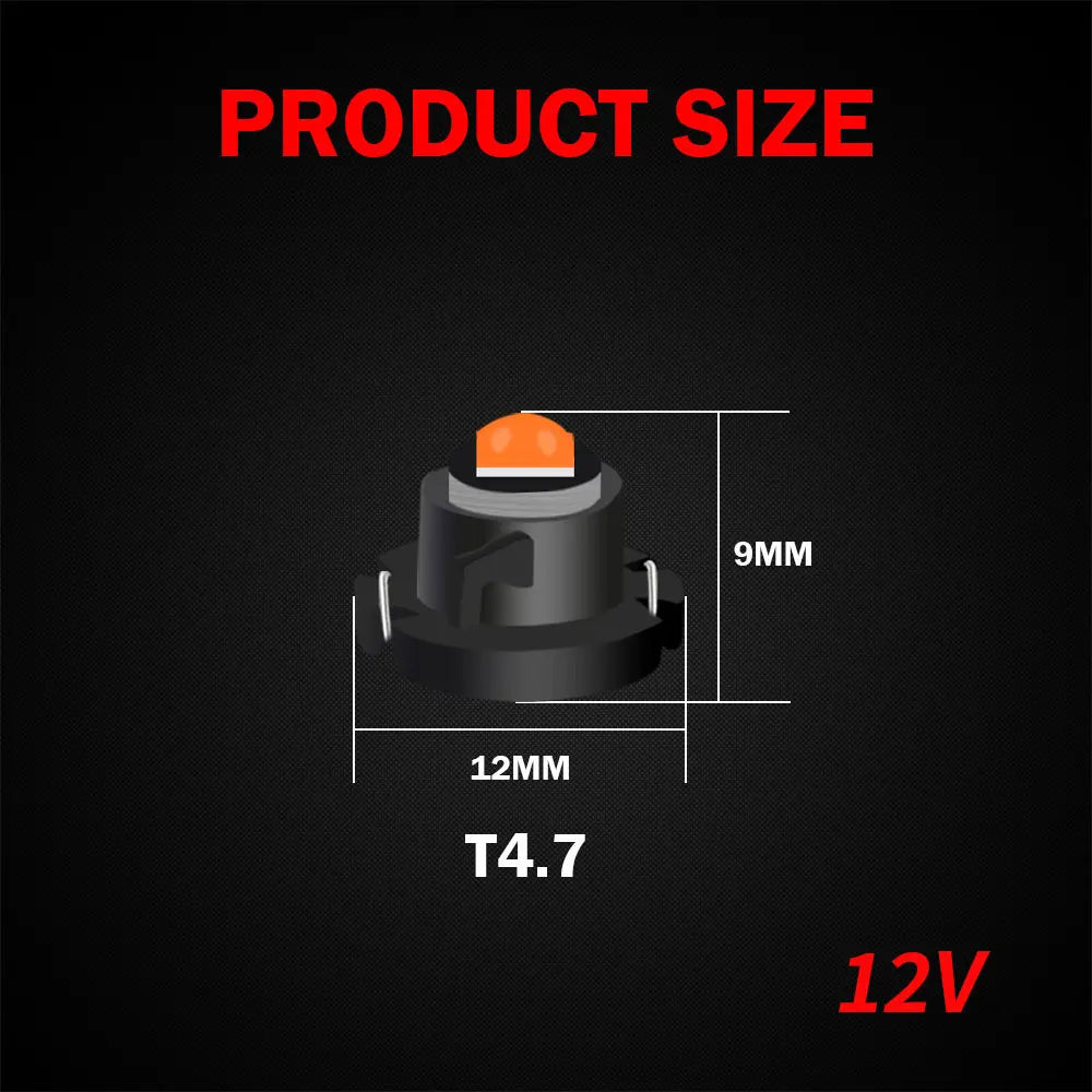 KEIN 10PCS 12V 24V T3 T4.2 T4.7 T5 B8.5D B8.4 B8.4D B8.3 B8.5 T4 509T bX8.4d W3W Led Bulb Instrument Dashboard Car Truck Light
