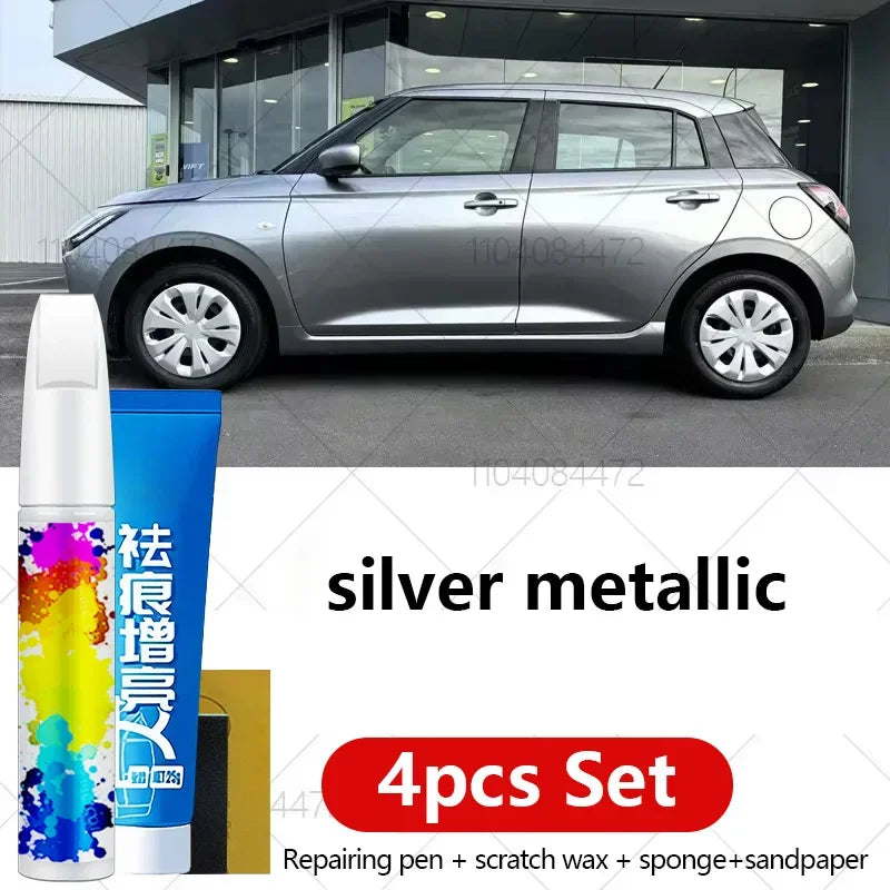 Car Paint Repair Pen For 2004-2025 Maruti Suzuki Swift Paint Scratch Repair Accessories 4PCS Black ZTT White ZVR yellow Gray