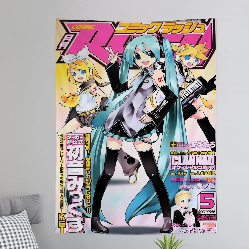 Anime H-Hatsunes M-MikU Colorful Tapestry Wall Hanging Bohemian Wall Tapestries Mandala Wall Hanging Sheets