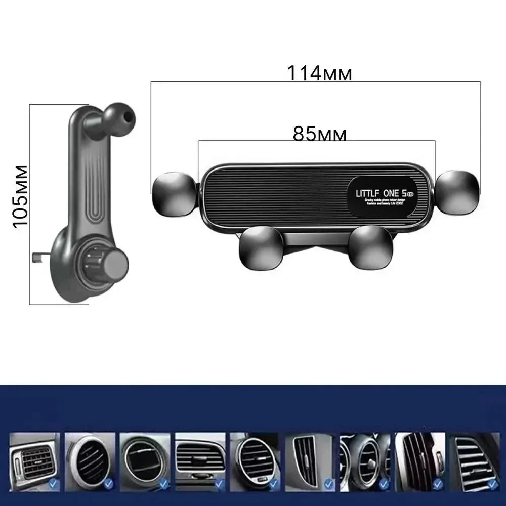 New Gravity Car Phone Holder for 4.7-7 inch Mobile Phone Car Air Vent Phone Mount Universal Shockproof GPS Clip Smartphone Stand