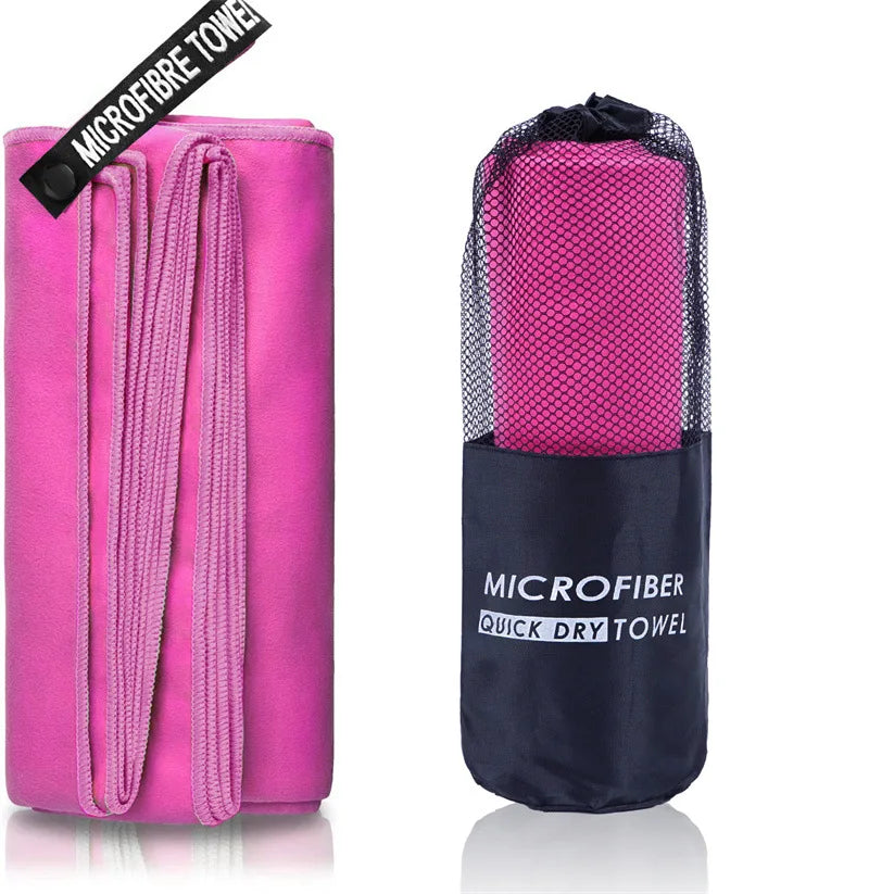 Microfiber Quick Dry Gym Towel Silver ION OdorFree Absorbent Fiber Fast Drying Workout Gear for Body Sweat Working Out