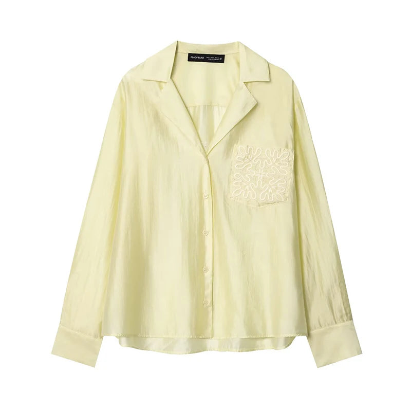 2026 New Women's Spring Shirts Fashion Loose Elegant Office Shirts Chic Street Comfort Youth Travel Holiday Shirt Tops