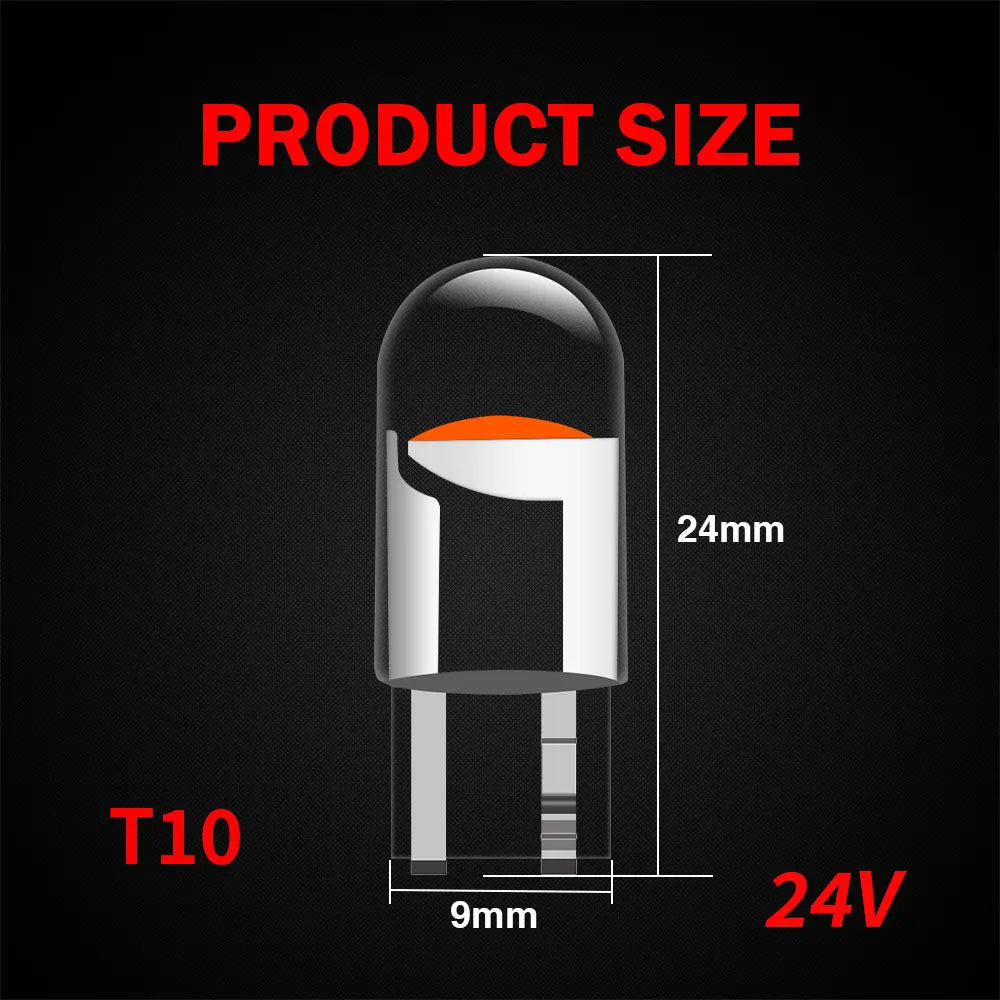 KEIN 10PCS 12V 24V T3 T4.2 T4.7 T5 B8.5D B8.4 B8.4D B8.3 B8.5 T4 509T bX8.4d W3W Led Bulb Instrument Dashboard Car Truck Light