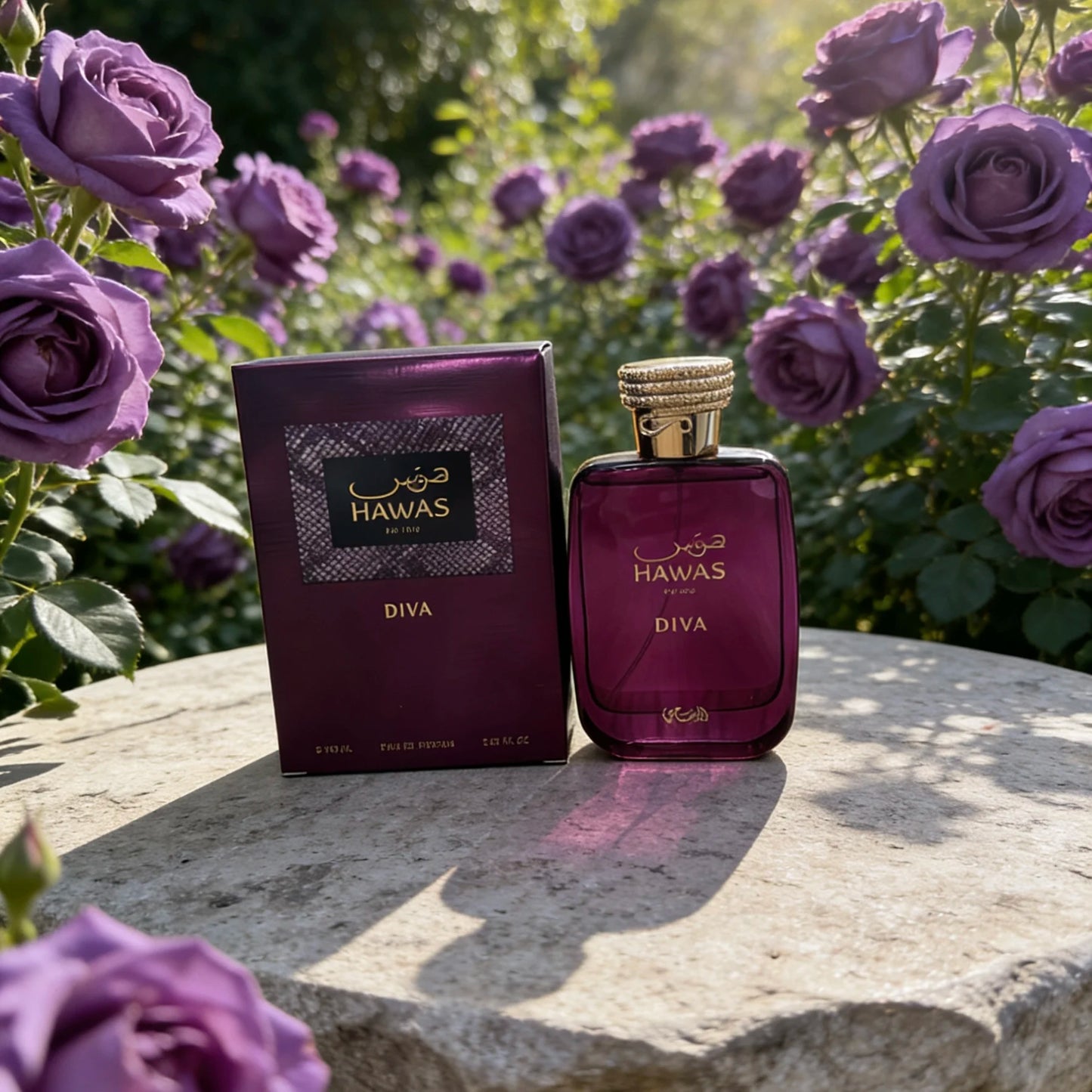 Hawas Diva Eau de Parfum Spray for Women 3.4 Oz Original Arab Perfumes Lasting Floral Oriental Pheromones Cologne 100 ML