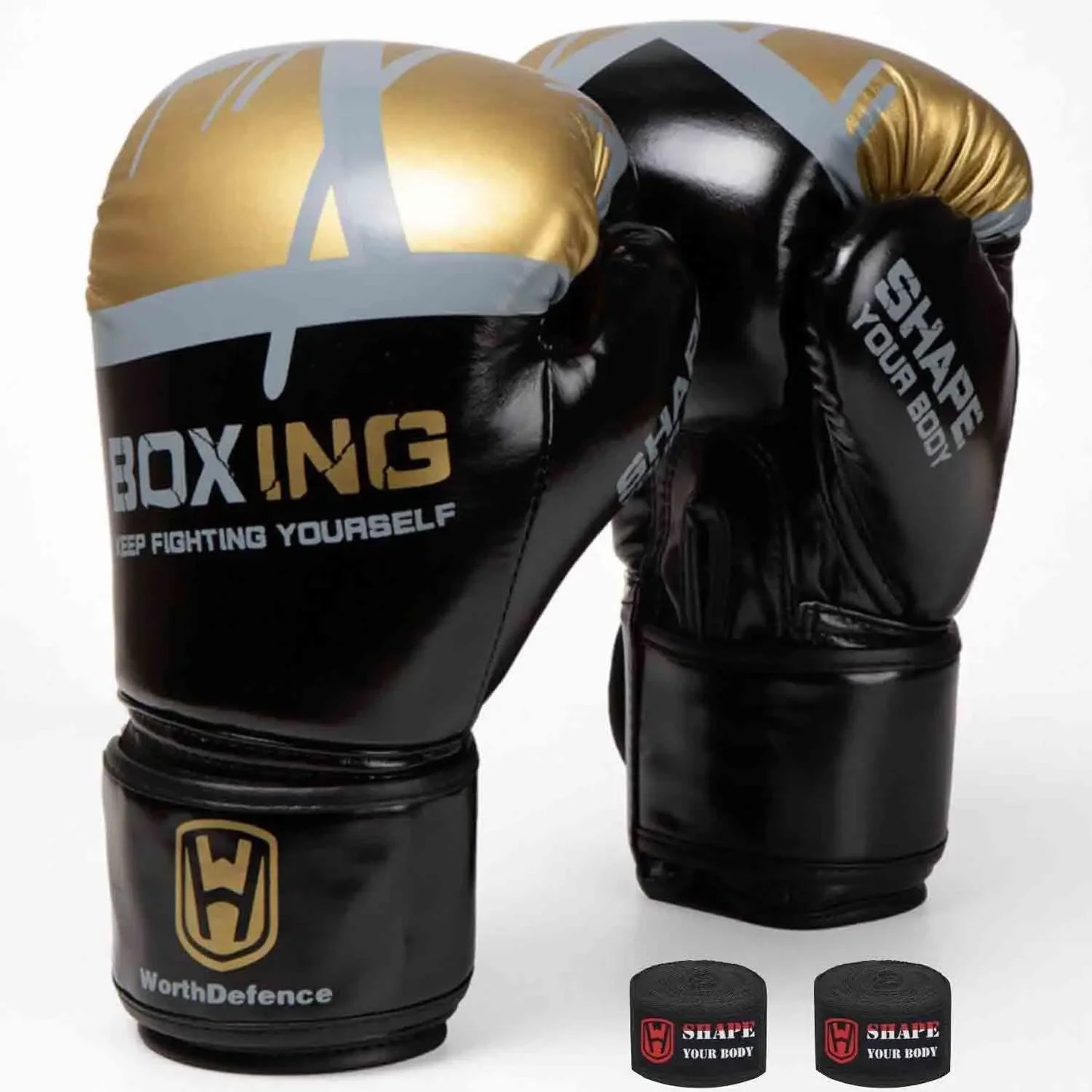 WOSWEIR-Unisex Adult Youth Boxing Gloves for Fitness Taekwondo Sanda Combat Training-Children's to Men's Size Options Available