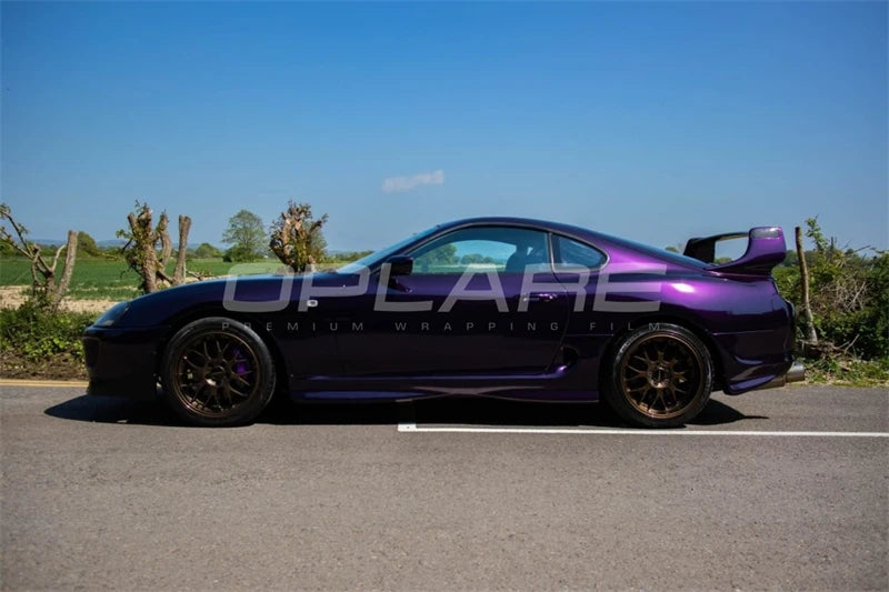 Highest quality PET glossy metallic Midnight purple vinyl wrap film car wrap black cherry ice vinyl wrap quality Warranty