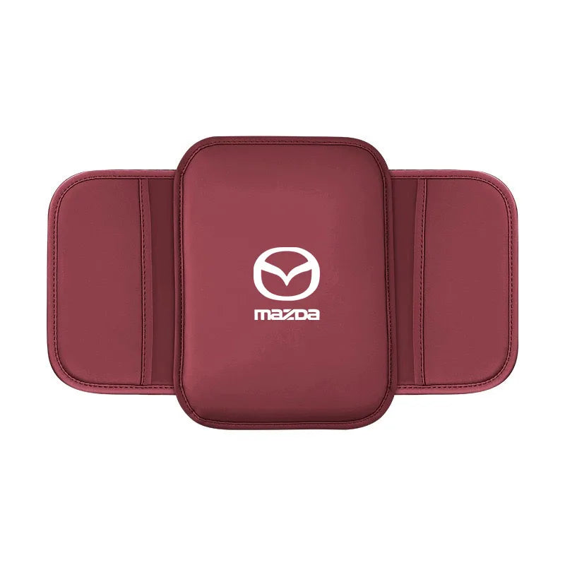 Leather Car Armrest Cushion With Storage Bag for Mazda 2 3 6 5 Atenza CX3 CX5 MX5 CX7 Axela CX30 CX90 CX60 Auto Accessories