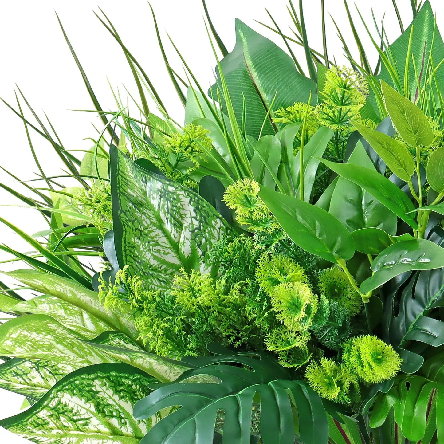 1/3/5pcs Artificial Plant Desktop Decoration Fake Green Plant Accessories Plastic Flowers Outdoor Decoration Wedding