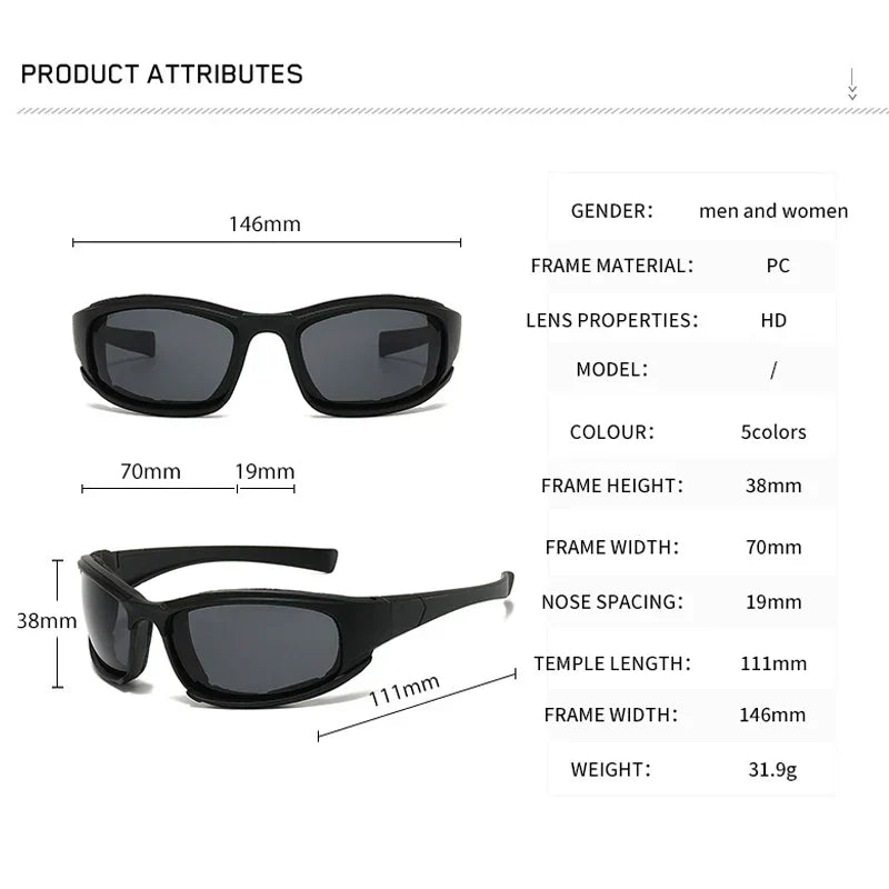 Black Silver Cycling Sports Sunglasses