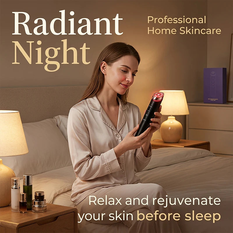 Handheld Microcurrent Facial Massager Promotes Essence Absorption Revitalizes Dull Skin Daily Facial Care Massage Device USB