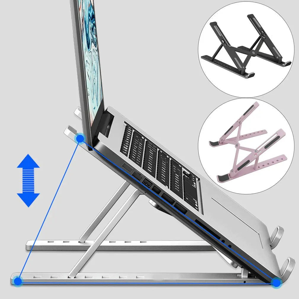 Plastic Foldable Laptop Stand Notebook Stand Portable Laptop Holder Tablet Stand Computer For MacBook Ipad Dropshipping