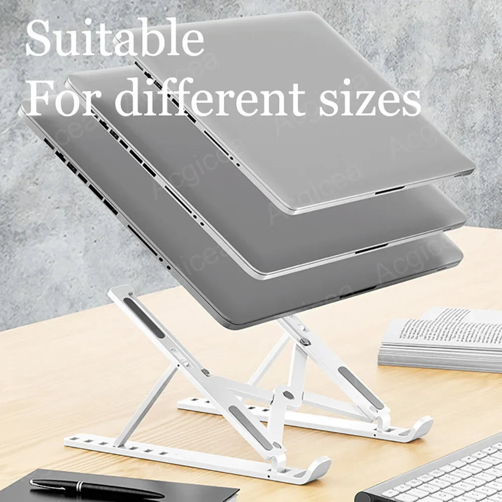 Foldable Laptop Stand 7 Levels ABS Portable Tablet Computer Bracket Universal Pad PC Holder for Macbook Apple  Air Pro Lenovo