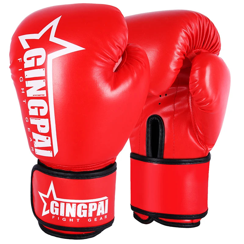 High Quality Adults Kids Women/Men Boxing Gloves Leather MMA Muay Thai Boxe De Luva Mitts Sanda GYM Equipments 8 10 12 6 OZ Boks