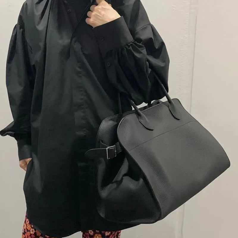 Fashion Large Capacity Tote Bag, Versatile Commute Travel Shoulder Handbag, Casual Korean Premium Luxury High-end Handle Purse