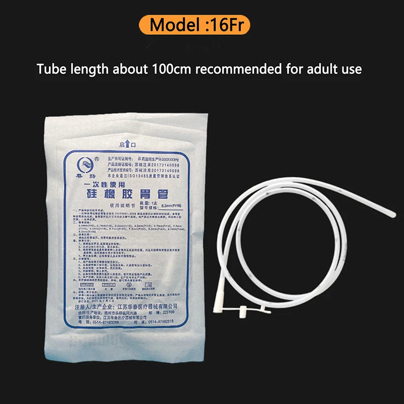 Silicone Rubber Gastric Tube Nasal Feeding Tube Household Patients Liquid Food Feeding Tube Through Nose Disposable
