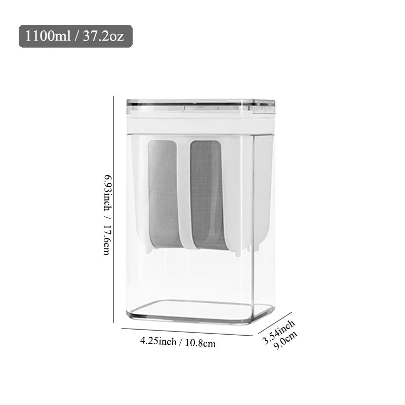 1100ml/1800ml Yogurt Filter Greek Yogurt Strainer Food Strainer Storage Container  Whey Separation Cheese Tools Kitchen Supplies