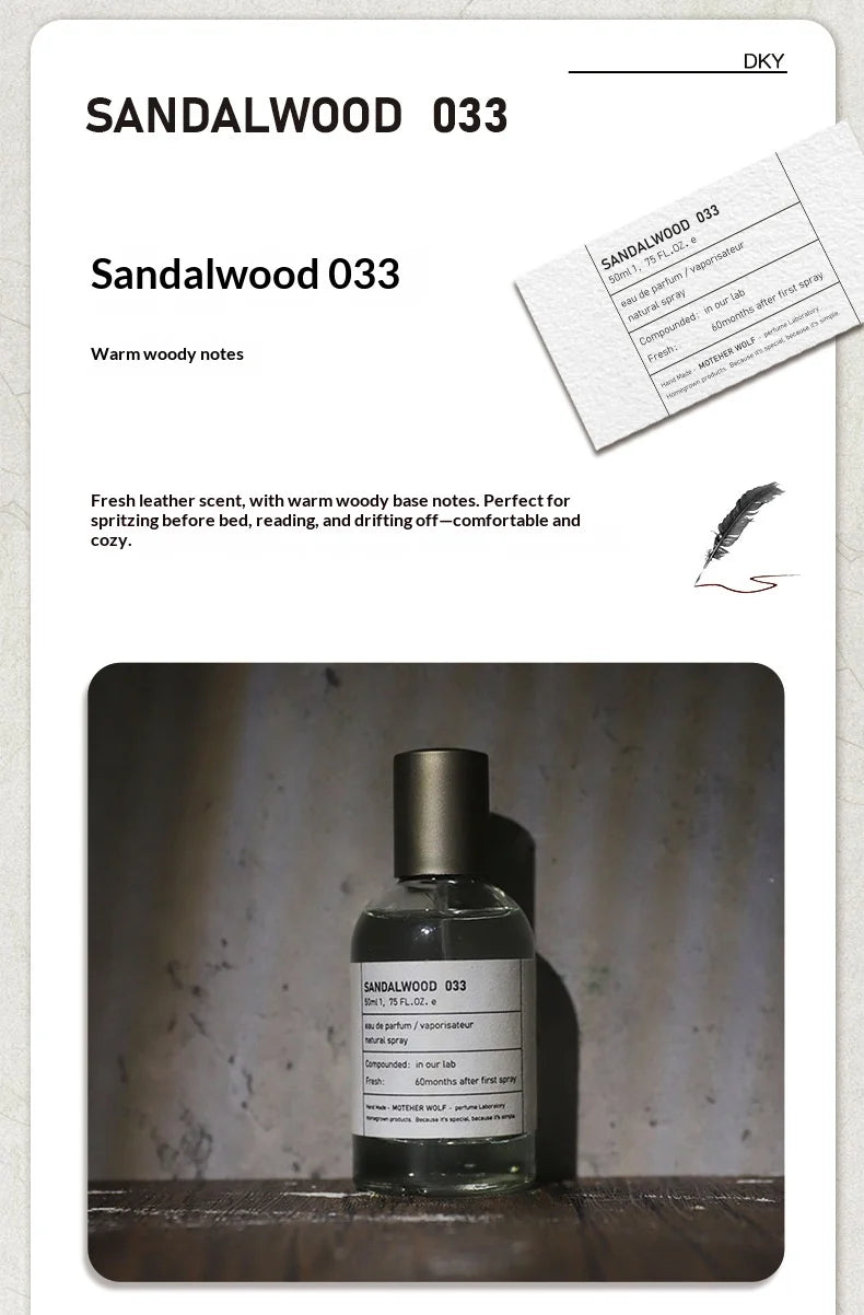 50ml Perfumes Men Sandalwood Perfume Woody Citrus Women Spray Flirting Pheromone Long Lasting Gentleman Attract Valentine Gift