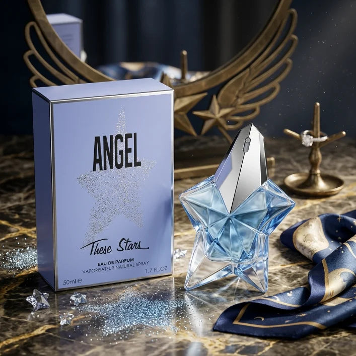 50ml Blue Star Bottle Perfume Fresh Sweet Scent Eau De Parfum Spray For Women Party And Dating