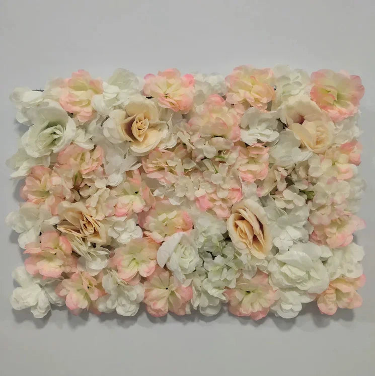 60X40cm Silk Rose Flower Wall Artificial Flowers DIY Wedding Wall Decor Photography Backdrops Hair Salon Background