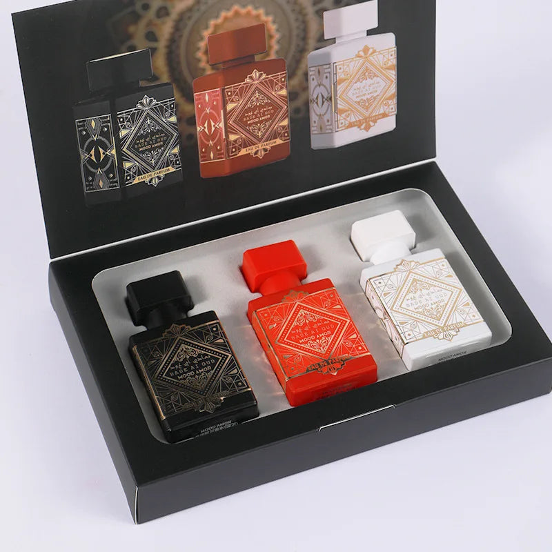 3Pcs 30ml Unisex Perfume Gift Set Long Lasting Floral Woody Fruity Scent For Daily Dating Office Travel Birthday Present