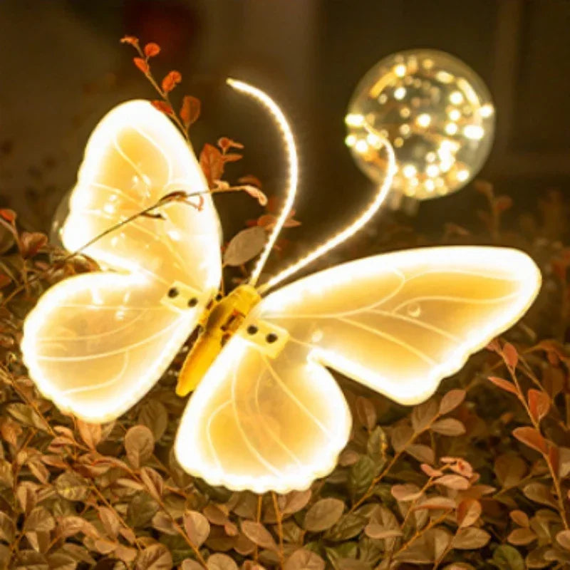 Butterfly Lights LED Butterflies with Movement Dynamic Static Butterfly Lights for Outdoor Wedding Party Christmas Decorations