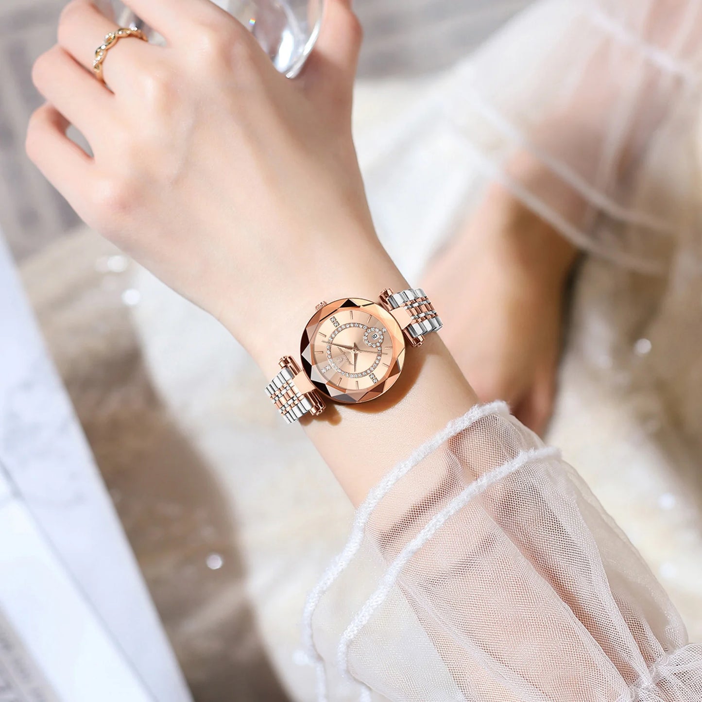 POEDAGAR Luxury Brand Women's Watches Waterproof Stainless Steel Date Ladies Wristwatch Fashion Elegant Quartz Woman Watch Reloj
