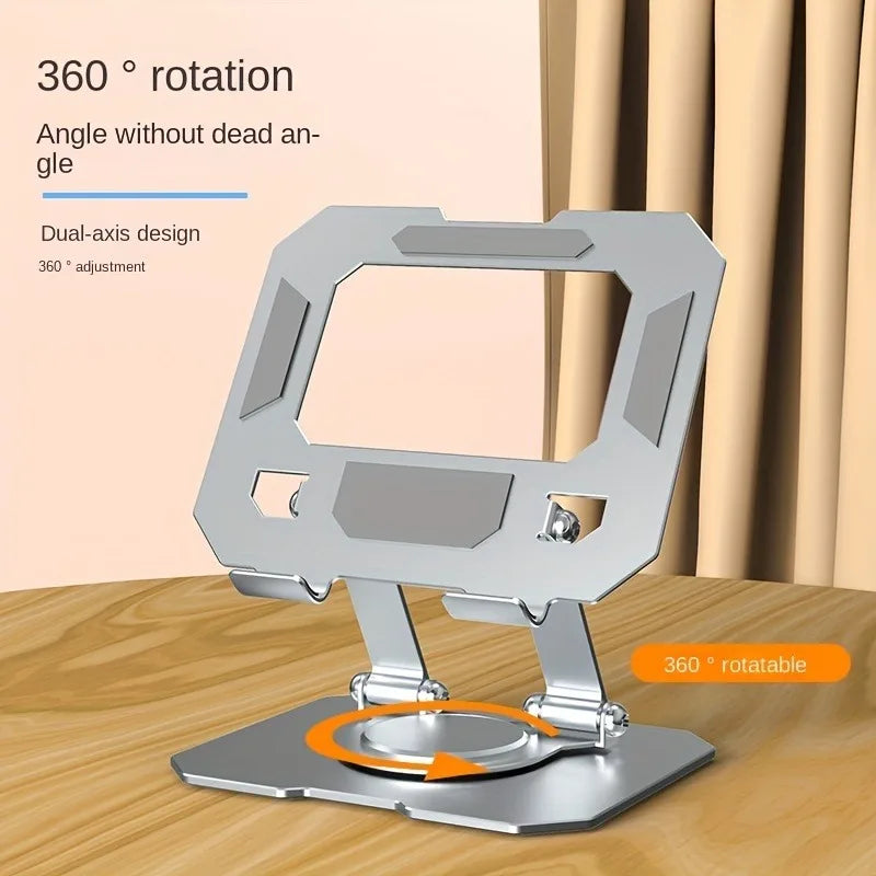 Adjustable Foldable 360° Rotatable Tablet Stand Compatible with 4.7-12 Inch iPad Pro/Air/Mini Laptop - Desktop Holder Stand