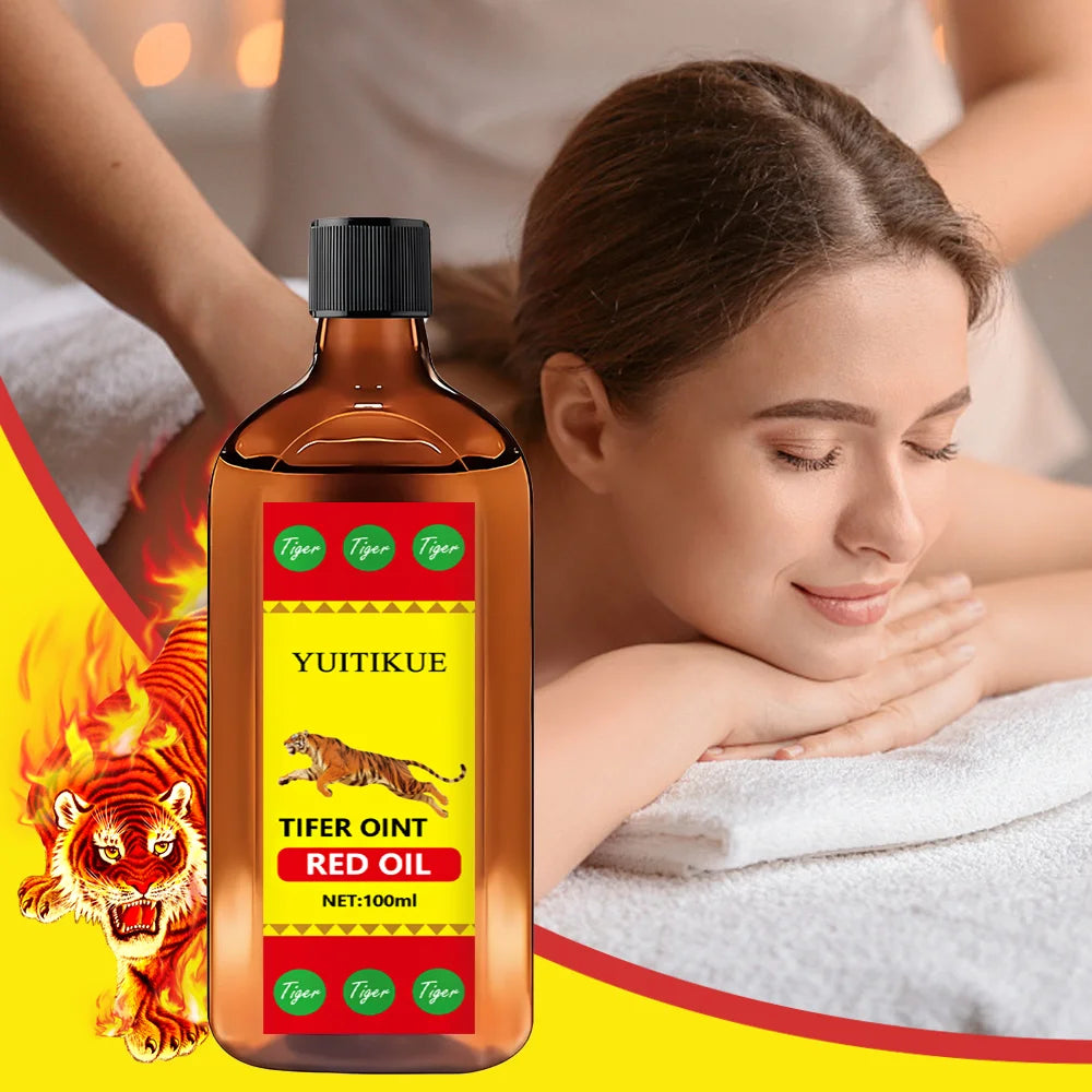 YUITIKUE Tifer Oint Red Oil - Joint & Body Care for Ankles/Elbows/Backs/Knees - Suitable for All People - 100ML